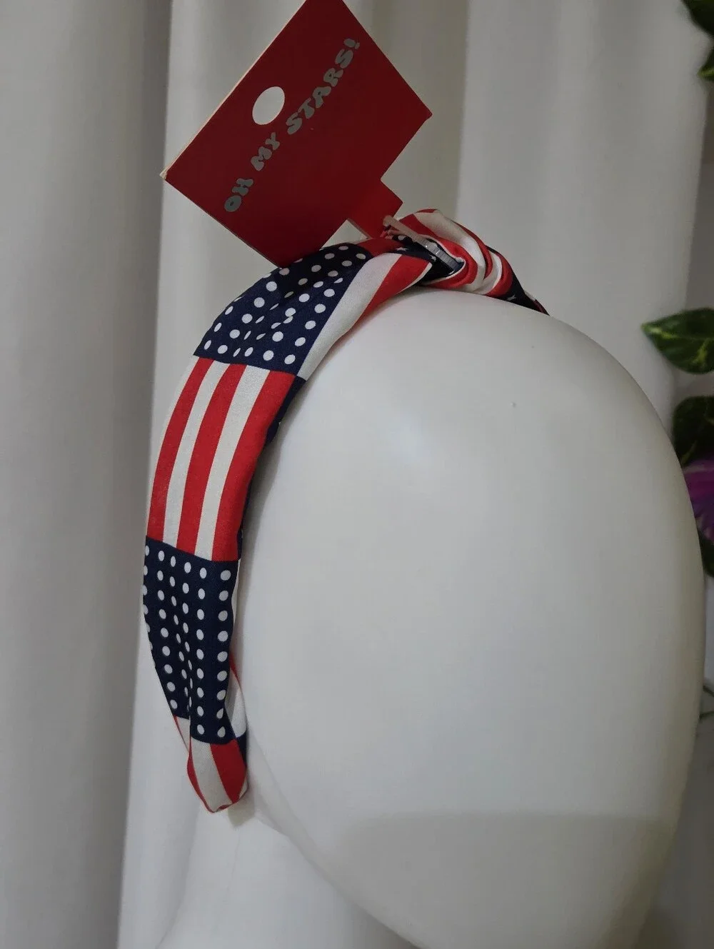 American Flag Knot Headband - Red, White & Blue NEW